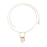 10K 3-TONE GOLD NECKLACE – 18’’