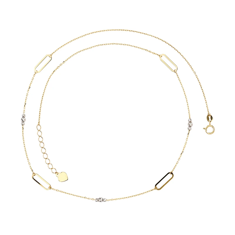 10K 2-TONE GOLD NECKLACE – 18