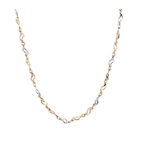 10K 3-TONE GOLD NECKLACE – 18’’