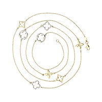 10K 2-TONE GOLD NECKLACE – 36’’