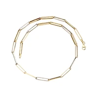2 TONE GOLD NECKLACE - 18''