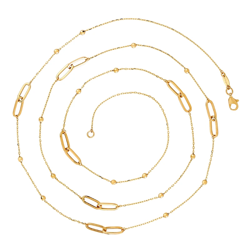 COLLIER OR JAUNE 10K - 26''