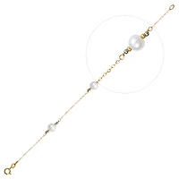 BRACELET EN OR 2 TONS 10K - 7.5''