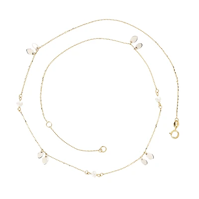 10K 2 TONE GOLD NECKLACE - 18''