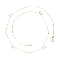 10K 2 TONE GOLD NECKLACE - 18''