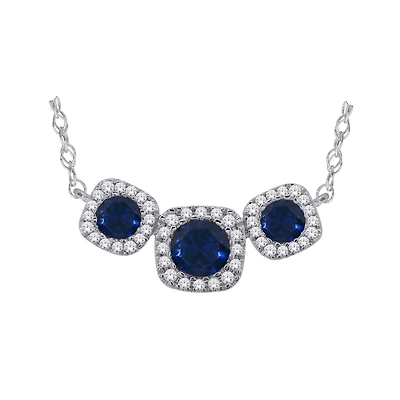 COLLIER OR BLANC 10K - 18''