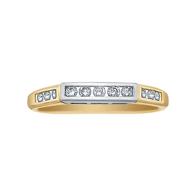 14K 2-TONE GOLD BAND