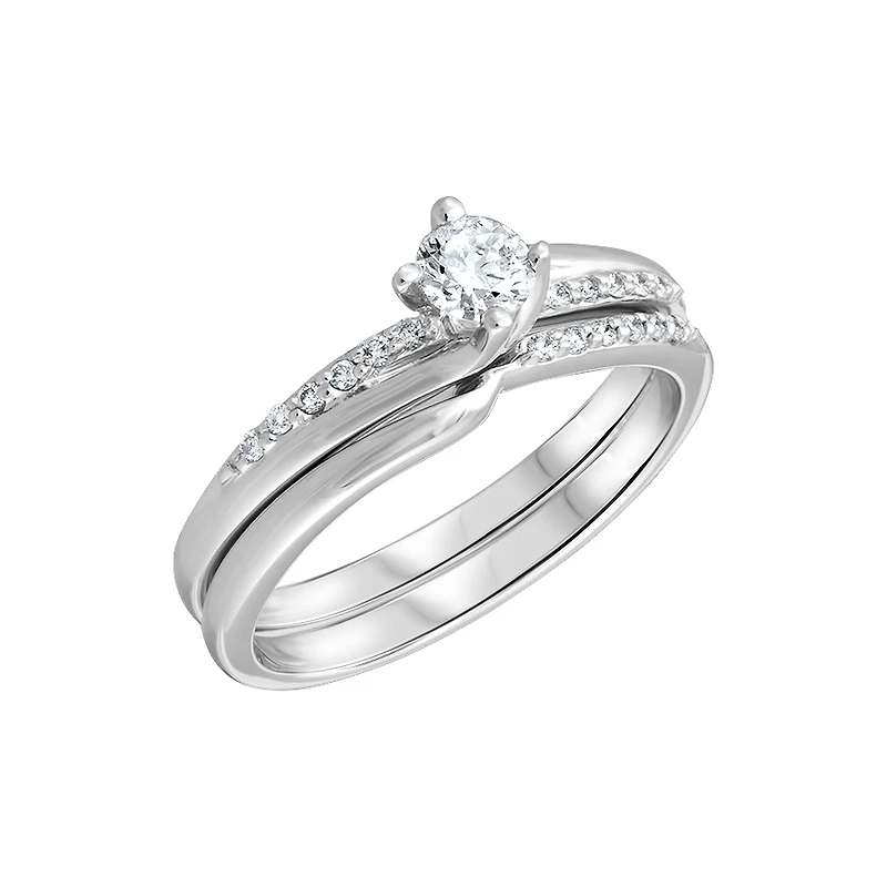 JONC OR BLANC 14K