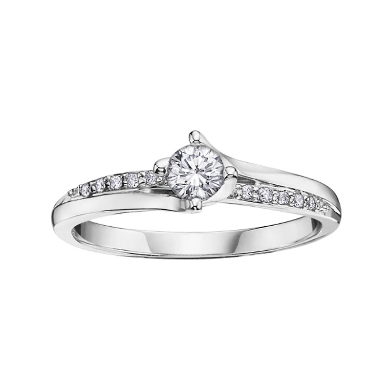 14K WHITE GOLD RING