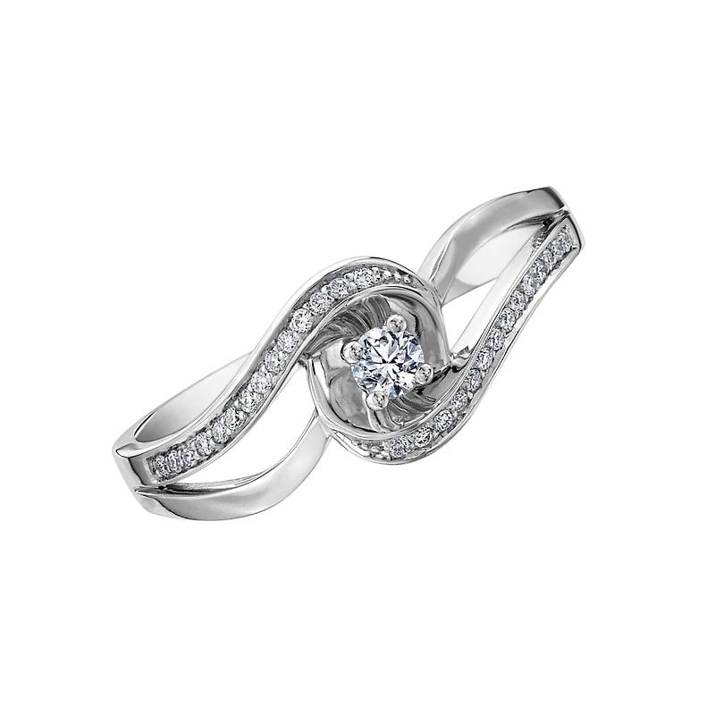 WHITE GOLD RING FOR WOMEN