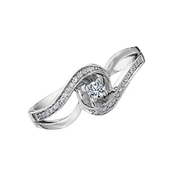 WHITE GOLD RING FOR WOMEN