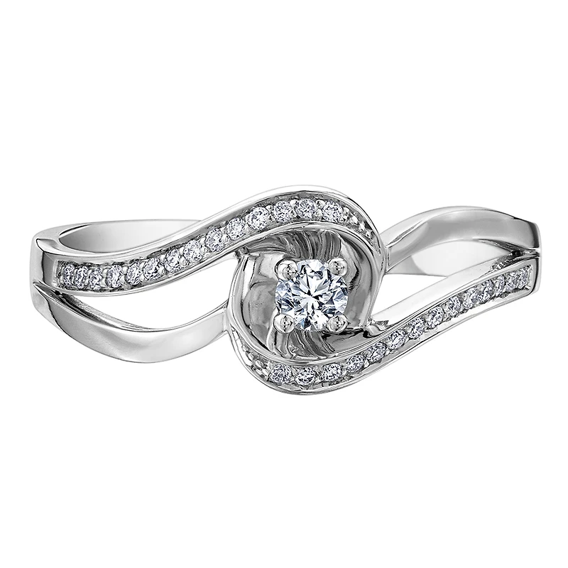 WHITE GOLD RING FOR WOMEN