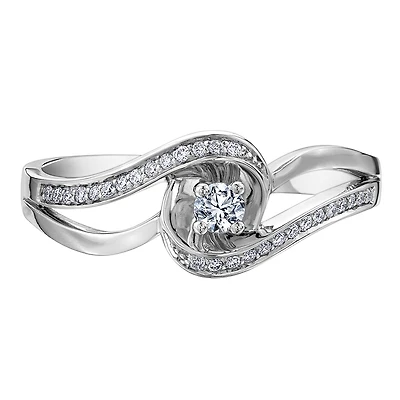 WHITE GOLD RING FOR WOMEN