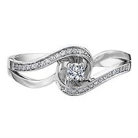 WHITE GOLD RING FOR WOMEN