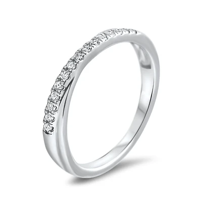 10K GOLD BAND WITH DIAMONDS