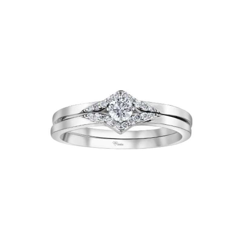 WEDDING BAND 10K WHITE GOLD