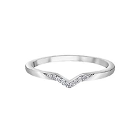 WEDDING BAND 10K WHITE GOLD
