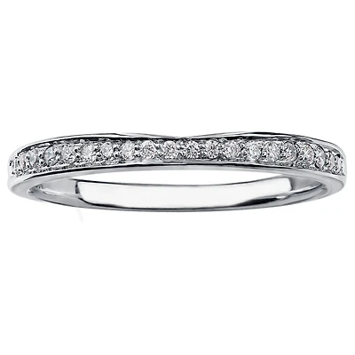 WEDDING BAND 14K WHITE GOLD