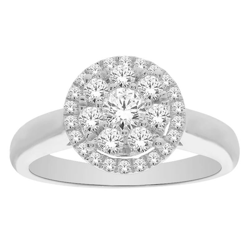 BAGUE POUR FEMME EN OR BLANC 10K
