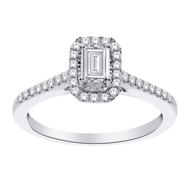 BAGUE POUR FEMME EN OR BLANC 14K