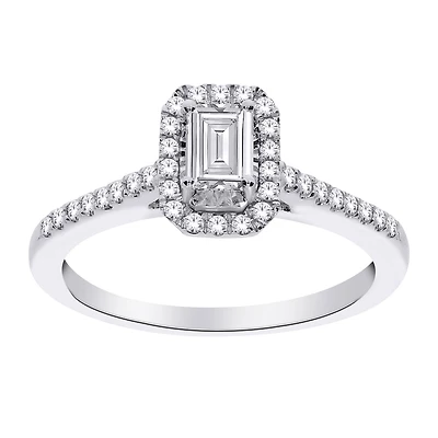 14K GOLD RING WITH DIAMONDS
