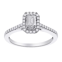 BAGUE POUR FEMME EN OR BLANC 14K