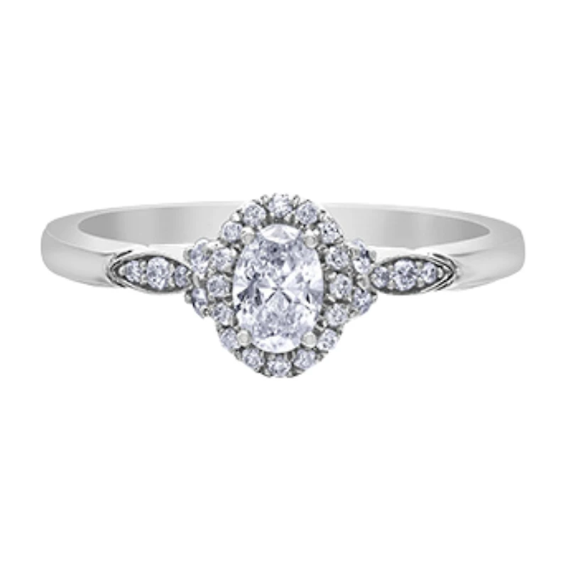 BAGUE EN OR BLANC 14K