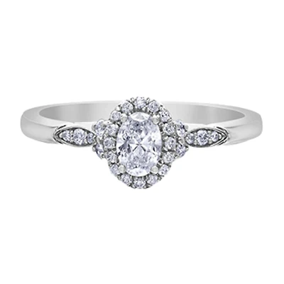 BAGUE EN OR BLANC 14K