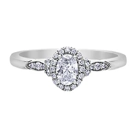 BAGUE EN OR BLANC 14K
