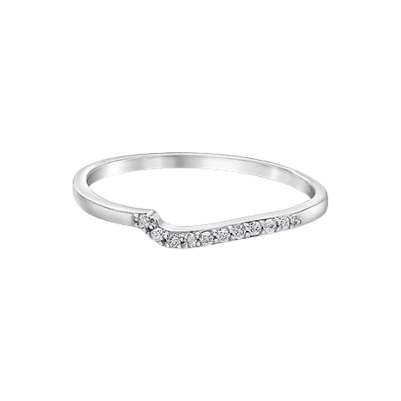 10K WHITE GOLD BAND