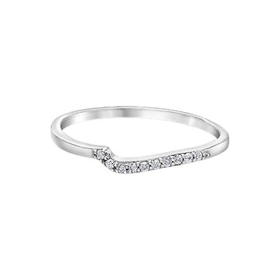 10K WHITE GOLD BAND
