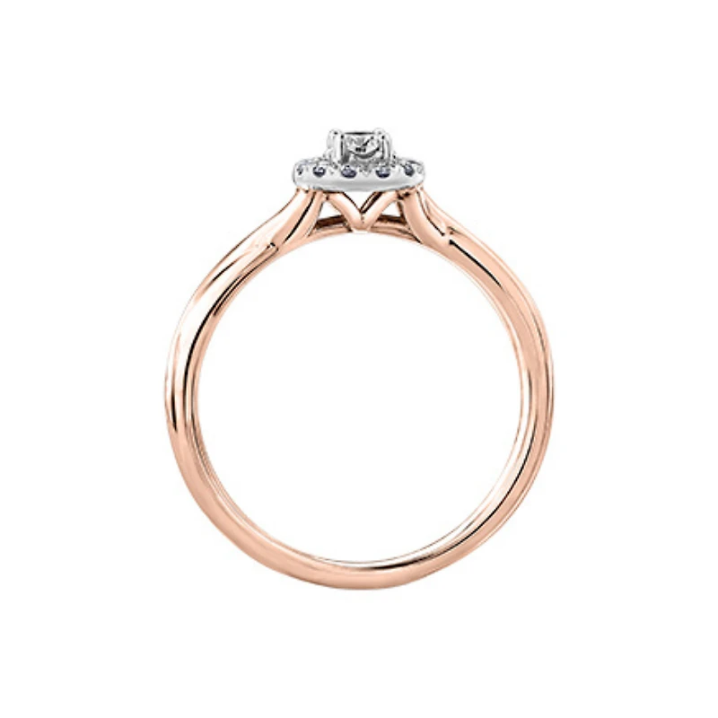 2 TONE 10K GOLD RING FOR WOMEN