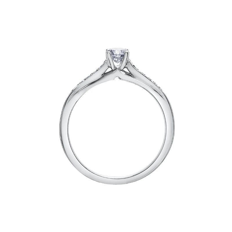 BAGUE EN OR BLANC 14K