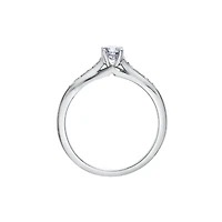 BAGUE EN OR BLANC 14K