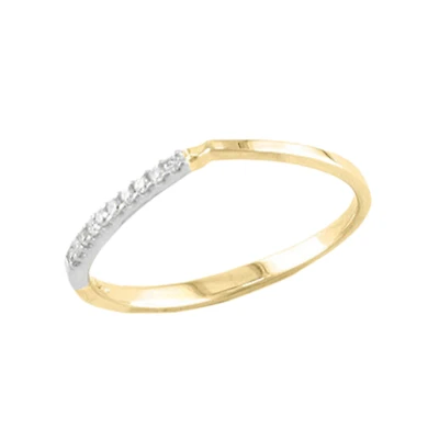 14K 2-TONE GOLD BAND
