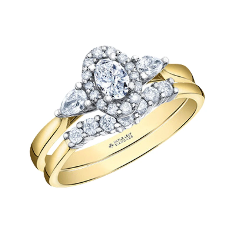 BAGUE OR 2 TONS 14K