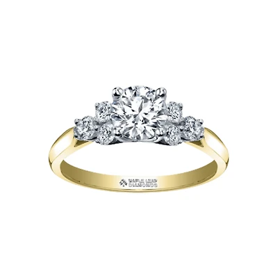 BAGUE OR 14K 2 TONS
