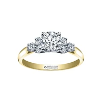 BAGUE OR 14K 2 TONS