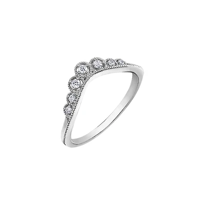 10k white gold ring