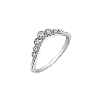10k white gold ring