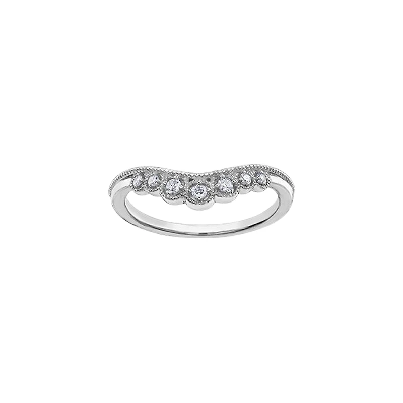 10k white gold ring