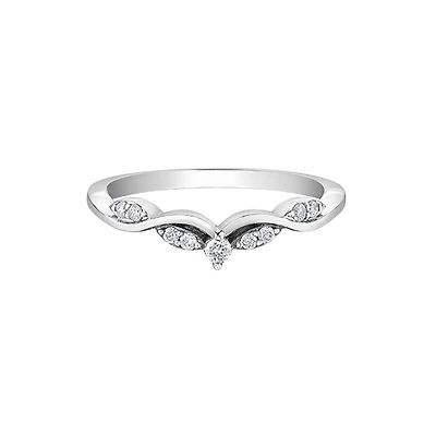 10k white gold bangle
