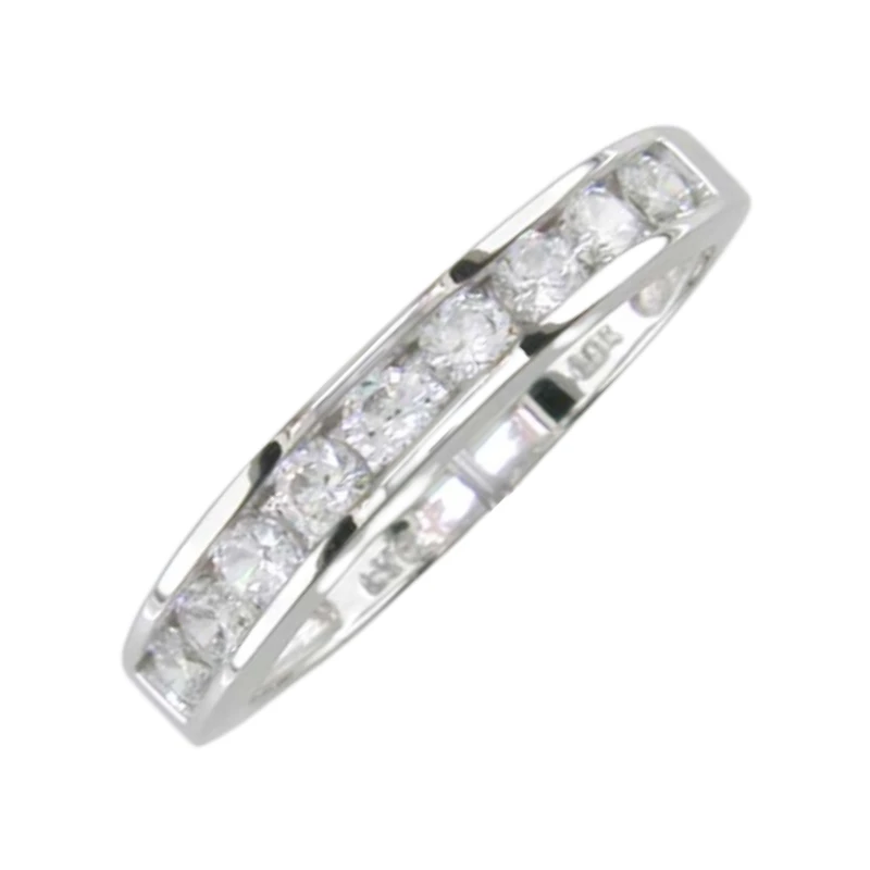 BAGUE EN OR BLANC 10K