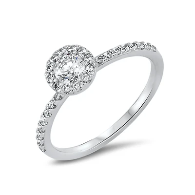 BAGUE EN OR BLANC 10K