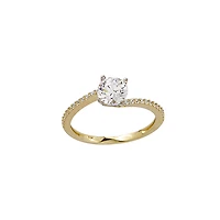10K GOLD RING- ZIRCONIUM