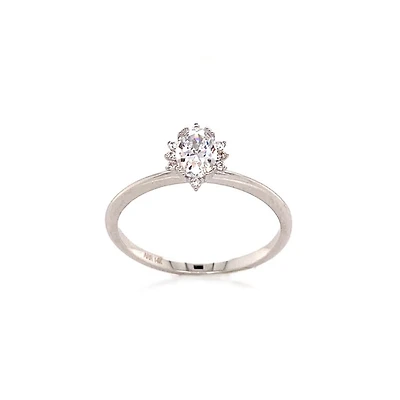 10K GOLD RING- ZIRCONIUM