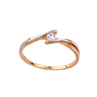 10K GOLD RING- ZIRCONIUM
