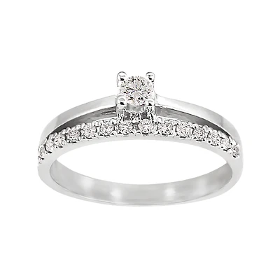 SEMI-ETERNITY IN 10K WHITE GOLD