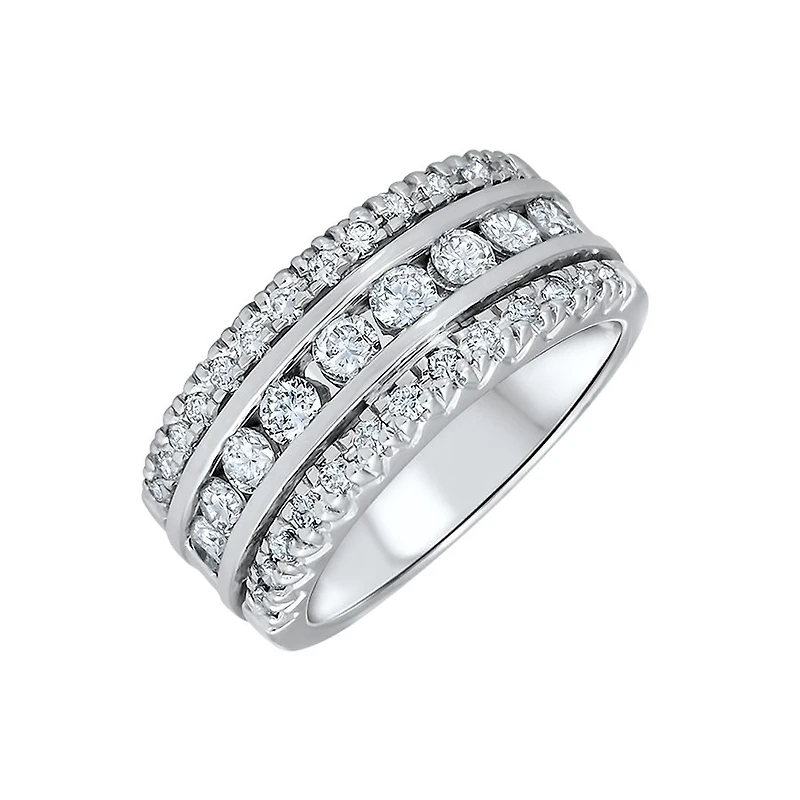 BAGUE OR BLANC 14K