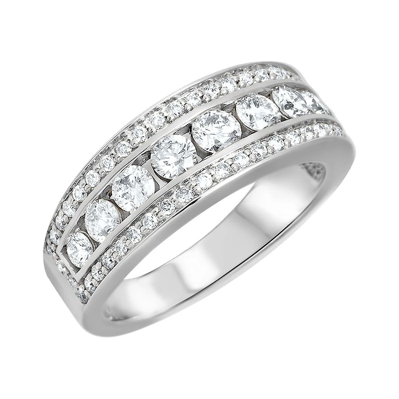 BAGUE OR BLANC 14K